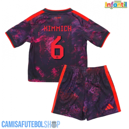 Camisa de time de futebol Bayern Munich Joshua Kimmich #6 Replicas 3º Equipamento Infantil 2026-27 Manga Curta (+ Calças curtas)